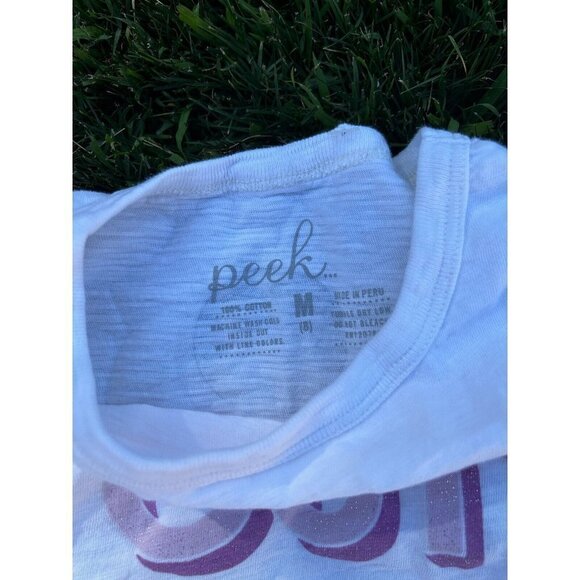 Peek Out of This World Planets Tee Kids Size M 8 T-shirt - Picture 2 of 4